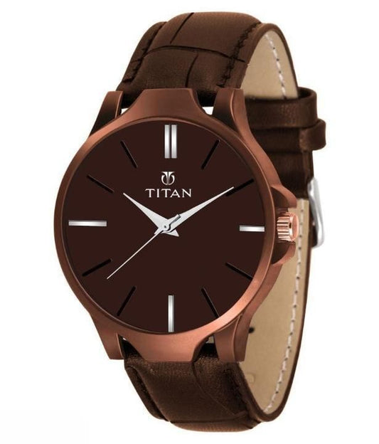 BD Men's Analog Leather Watch