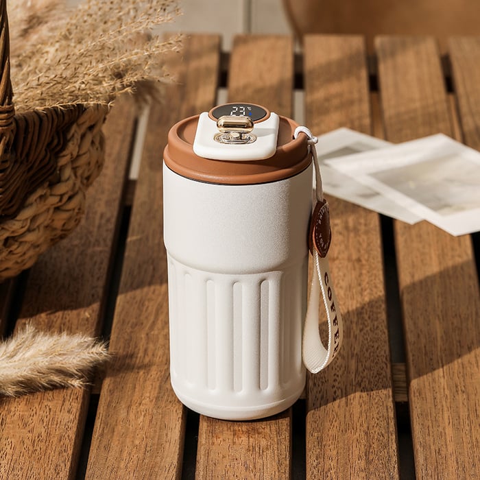 Coffee & Tea Thermos With Temperature Display